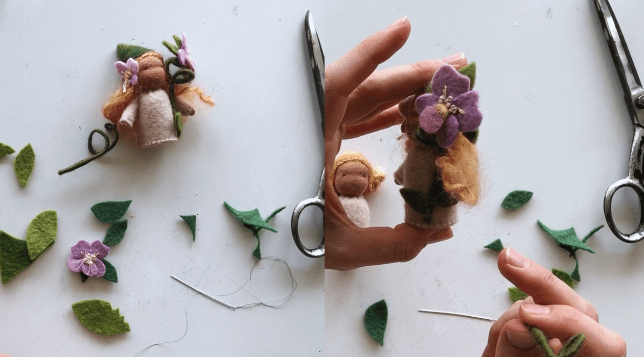 Waldorf Inspired Springtime Flower Faerie 