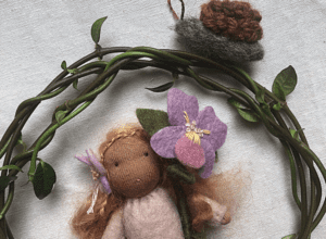 Waldorf Inspired Springtime Flower Faerie