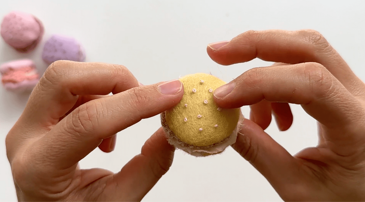 felt macarons