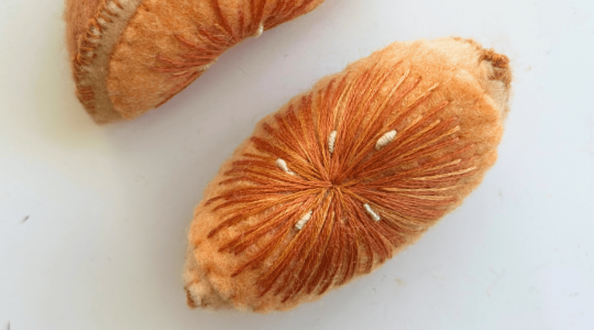 Wool felt orange 