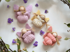 Waldorf inspired butterfly babies