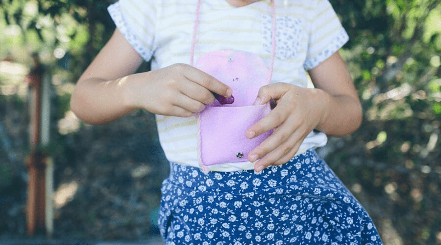 Waldorf Inspired Unicorn Felt Pouch